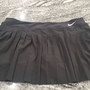 Woman's athletic black skort